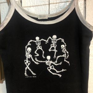 Brandy Melville Skeleton Tank